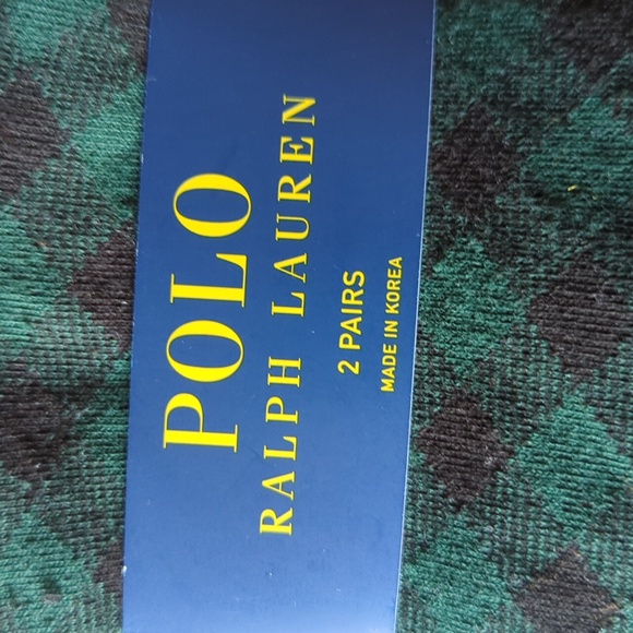 Polo by Ralph Lauren Men's Black and Dark Green Socks - Picture 7 of 7